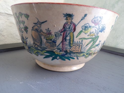 Grand bol ancien chinoisant