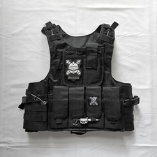 Zen Devils - Trench Tactical Vest black Plate Carrier Techwear Warcore Tacticool