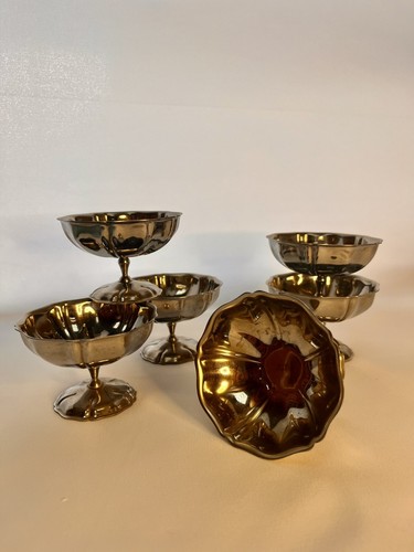 Coupes glaces argenté lot - coupes,