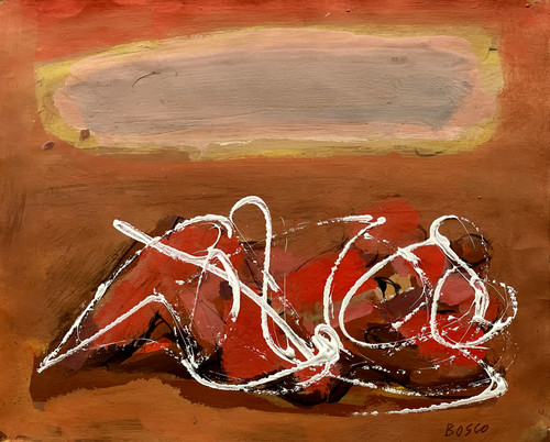 Gouache pierre bosco couple - bosco,
