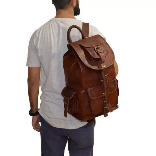 Sac dos cuir véritable - à, en