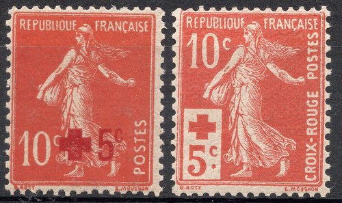 Timbres france année 1914 - france,