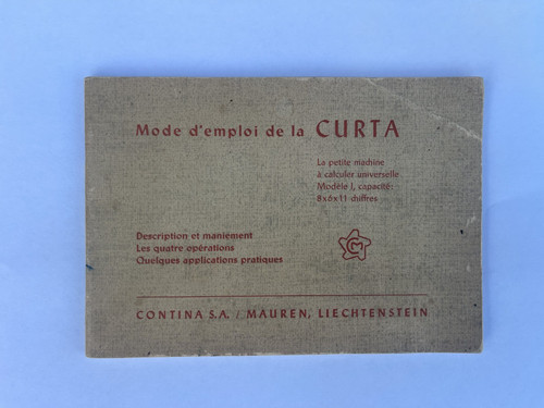 Genuine curta calculator - genuine,