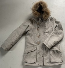 Comptoir des Cotonniers Taille M 38 Doudoune Manteau Fourrure Femme Gris