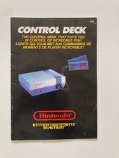 notice control deck ASD nintendo nes bon état