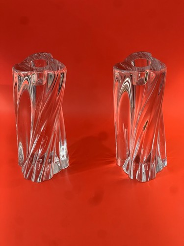 Baccarat paire bougeoirs - baccarat,