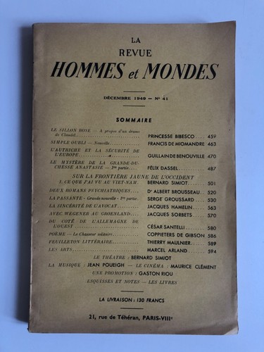 Revue hommes mondes - hommes, t.10