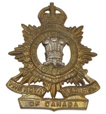 Cap badge The Royal Regiment of Canada WW2 canadien anglais GB