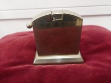 briquet Kaschie de table essence,West Germany,1950,style art déco,nickelé,H 82mm