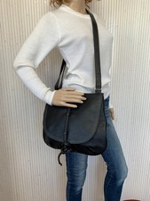 Sac Mac Douglas besace en Cuir grainé noir S139