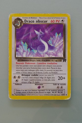 Carte pokémon draco obscur - pokémon,