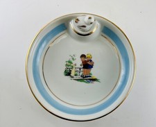 Assiette porcelaine chauffante bébé vintage Limoges