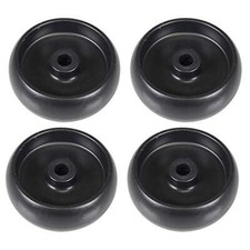 Jeu de 4 roues de terrasse en plastique de remplacement, adapté aux tondeuses...