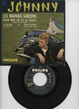 Johnny Hallyday "Les Mauvais garçons" 45 Tours  R@RE