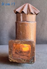 Ancienne Rarissime Lampe LANTERNE De MINES À Bougie, Fin Du 19ème Siècle