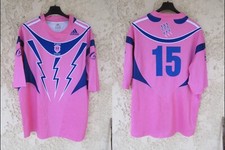 Maillot rugby Stade Français Paris n°15 rose 2006 ADIDAS vintage shirt XXL 2XL