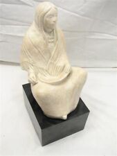 Vintage Austin Prod Native Figure Woman Sculpture Artist Signed Marshall