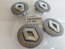 4× Cache Moyeu Des Jantes Renault 57mm Centre De Roue Enjoliveur d'origine Gris 