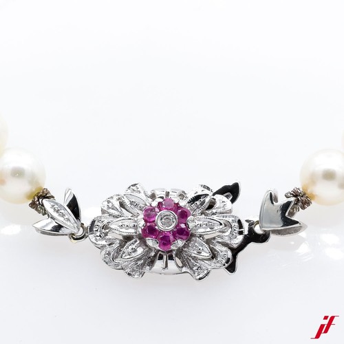 Collier perles avec 585 14k - collier,