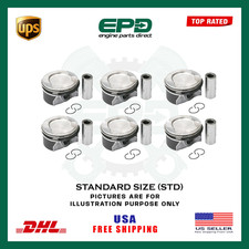 X6 Piston Anneaux Set Std Pour