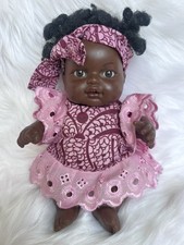 Vintage J. Berna Ethnic Baby Girl Doll Poupée Noir Anatomically  clothes Sénégal