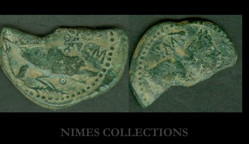 Monnaie colonie nimoise demi - monnaie,