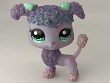 petshop authentic LPS Chien Caniche Poodle Puppy Paillette Dog rare #2267 hasbro