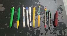 LOT de 10 stylos bille Vintage Divers pour collection, A Tester Car Encre Sèche?