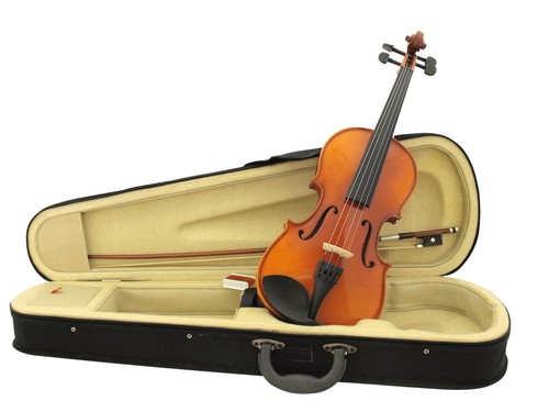 Violon avec une mallette - violon,