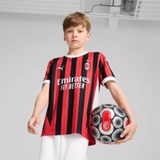Maillot Milan Acm Home Jersey Course PUMA Original 774984 01 Rouge Enfant 25