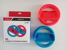 Lot de 2 volants pour Nintendo Switch Bleu/Rouge jeux accessoires course racing