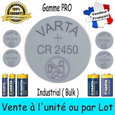 Piles CR2450 VARTA ( Dispo aussi 2430 2032 2025 2016 LR03 LR6 6LR61 LR14 LR20 )