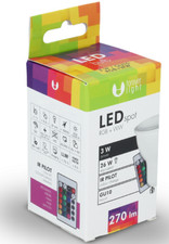 Lampe LED Télécommande Spot Reflektorstrahler GU10 3W Multicolore Couleur RGB Ir