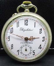 Montre Gousset mécanique REGULATEUR Français diamètre 51 mm Old Watch à réparer