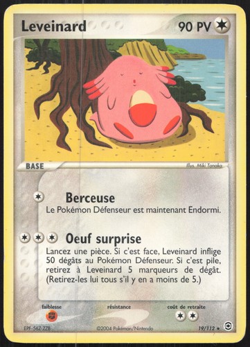 Carte pokémon leveinard - pokémon,