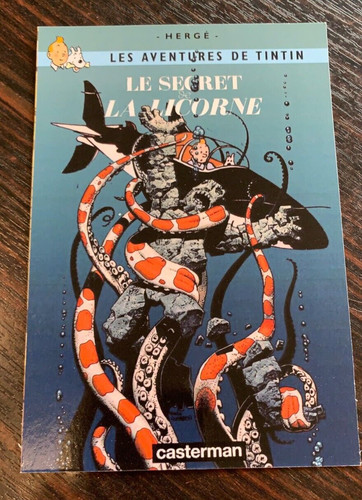 Carte postale 15x10 tintin - postale,