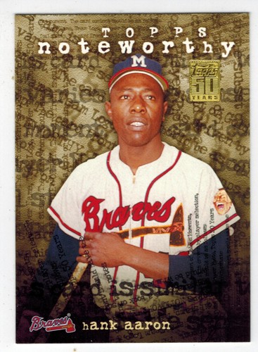 Hank aaron 2001 topps - aaron,