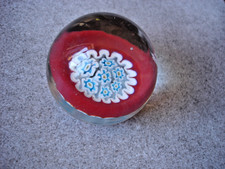 Petite boule sulfure/presse papier ancienne