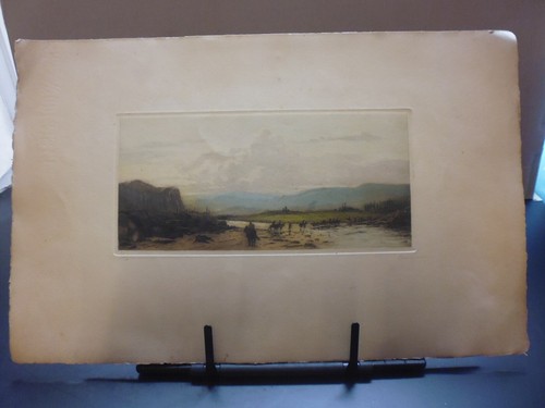 Gravure originale glaf soir - gravure,