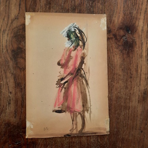 Dessin ancien portrait fond - dessin,