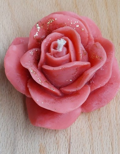 Bougie forme rose cire - forme, de