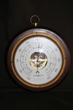 Baromètre ancien sur bois - BAROSTAR