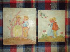 2 TABLEAUX VINTAGES PEINTURE