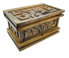 BOITE PANDORA EN BOIS DE NOYER PUZZLE TOUR DE MAGIE ÉTUI À BIJOUX SECRET FAIT...