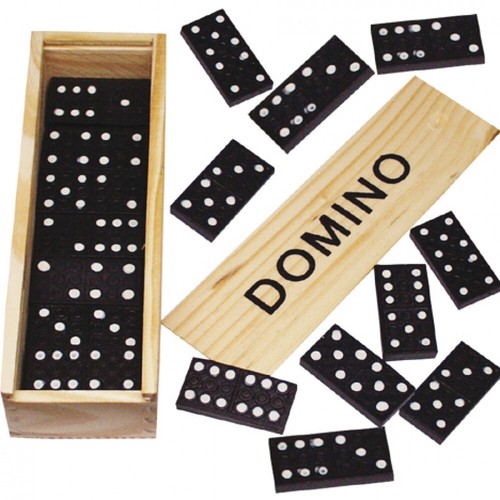 Boîte jeu domino en - de,
