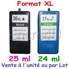 Cartouches d'encre compatibles avec imprim Lexmark X6650 X6675 ( 36 XL 37 XL )