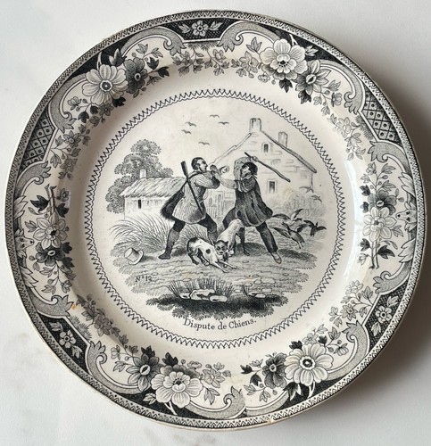Ancienne assiette parlante - assiette,