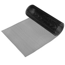 Voiture Grile Maille, 40x13 pouce 8x4mm Rhombique Trou Aluminium Alliage Noir