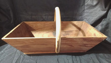 Ancien Panier à Vendanges en Bois panier de cueillette ancien en bois