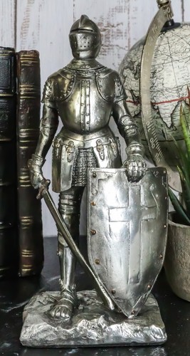Standing medieval knight with - standing,